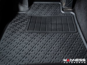 Alfa Romeo Giulia Floor Mat Set - All Weather Rubber Front/ Rear 4 Piece Set - Deluxe - RWD Model